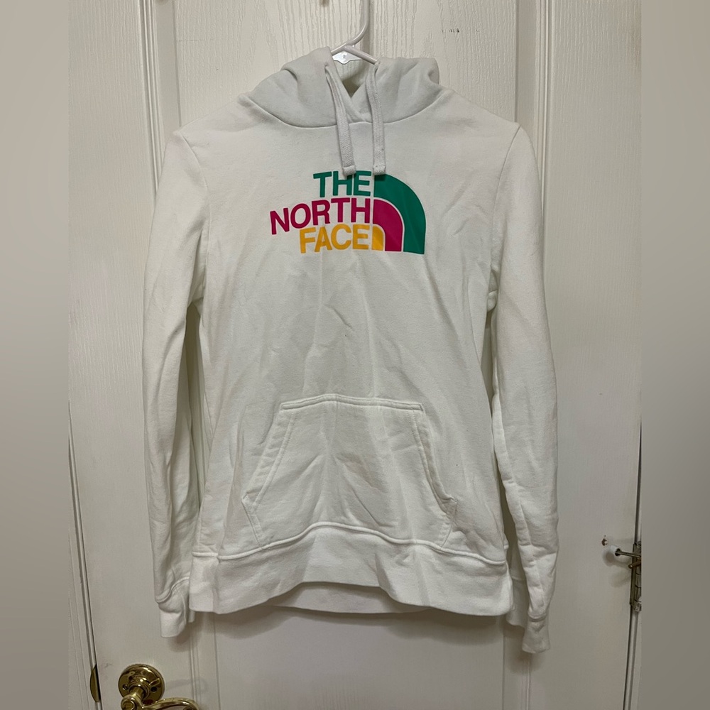 White Northface hoodie